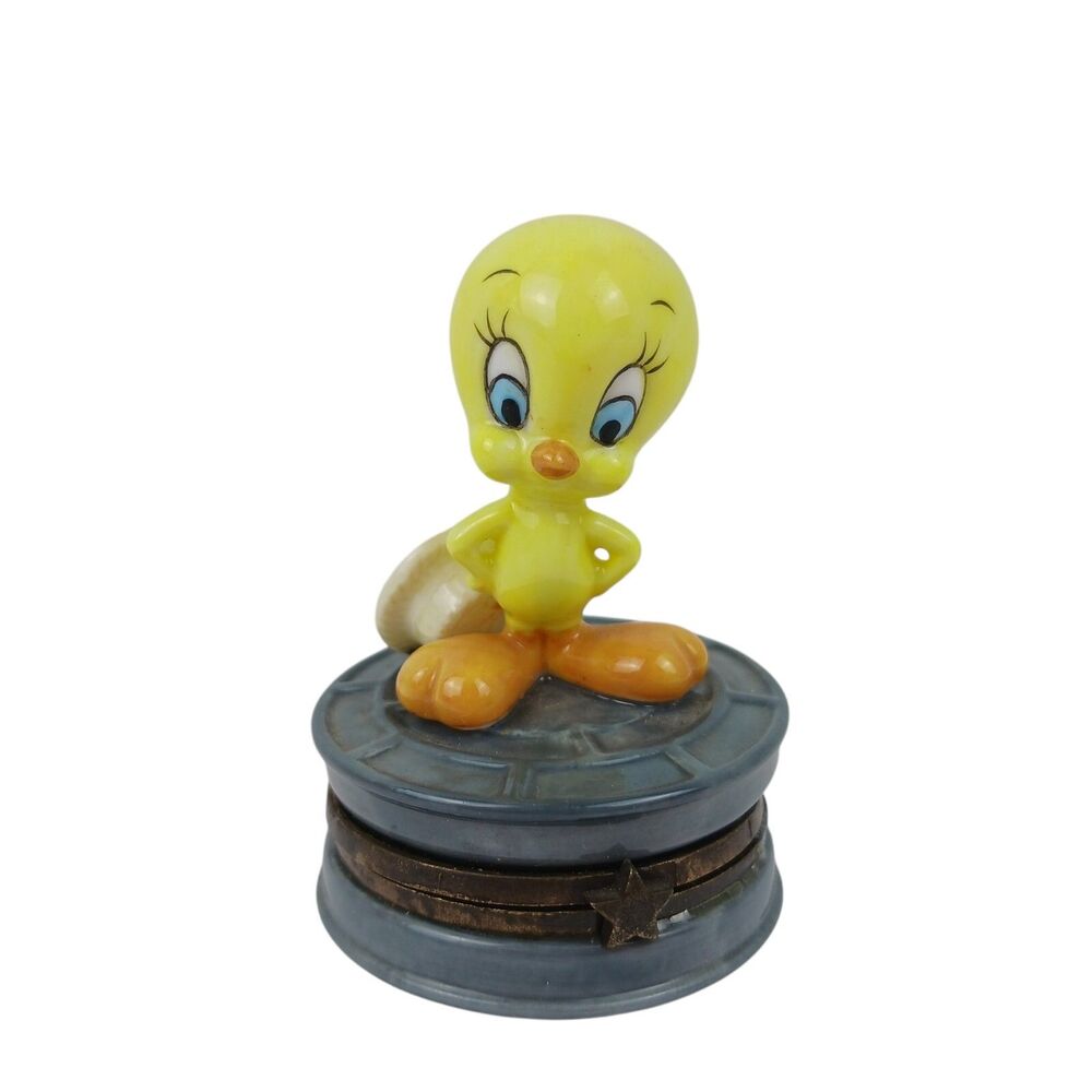 Vtg Tweety Bird Trinket Box Warner Bros. Midwest Cannon Falls Looney Tunes